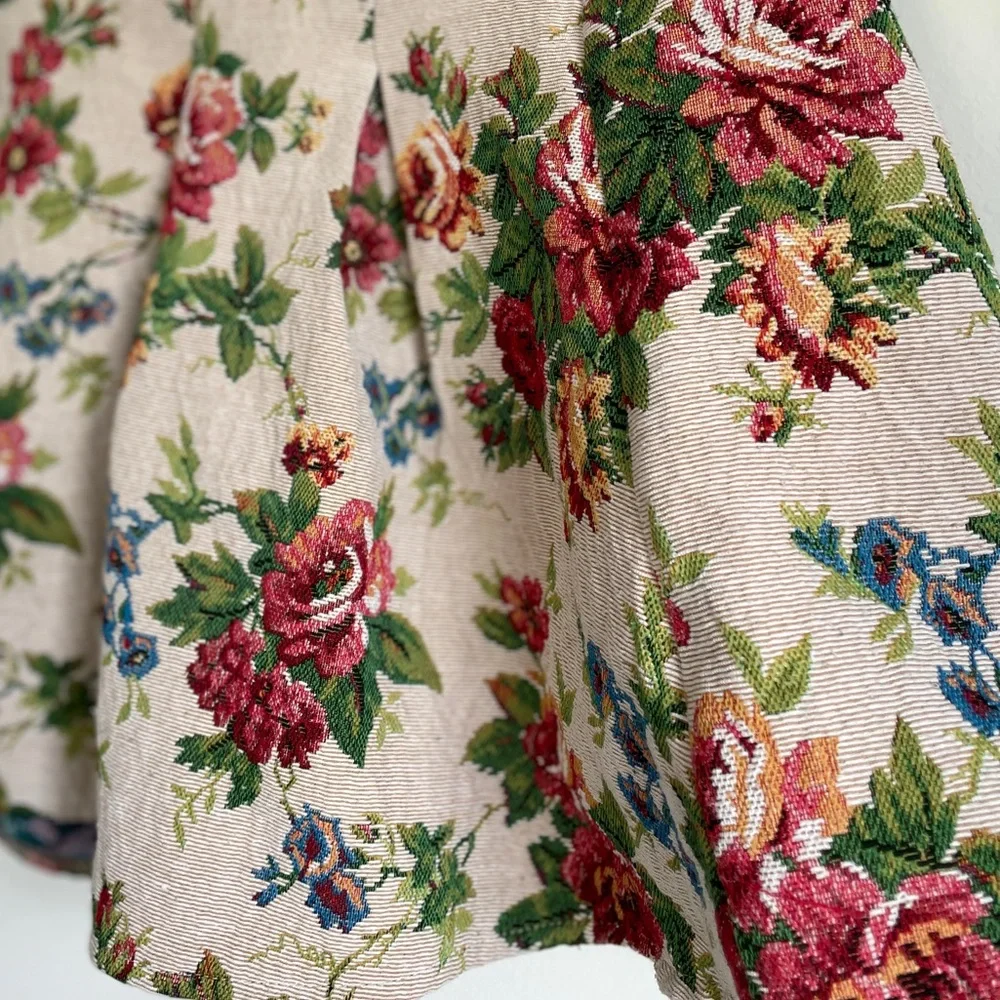 Akira Floral Brocade Mini Skirt - Picture 4 of 6